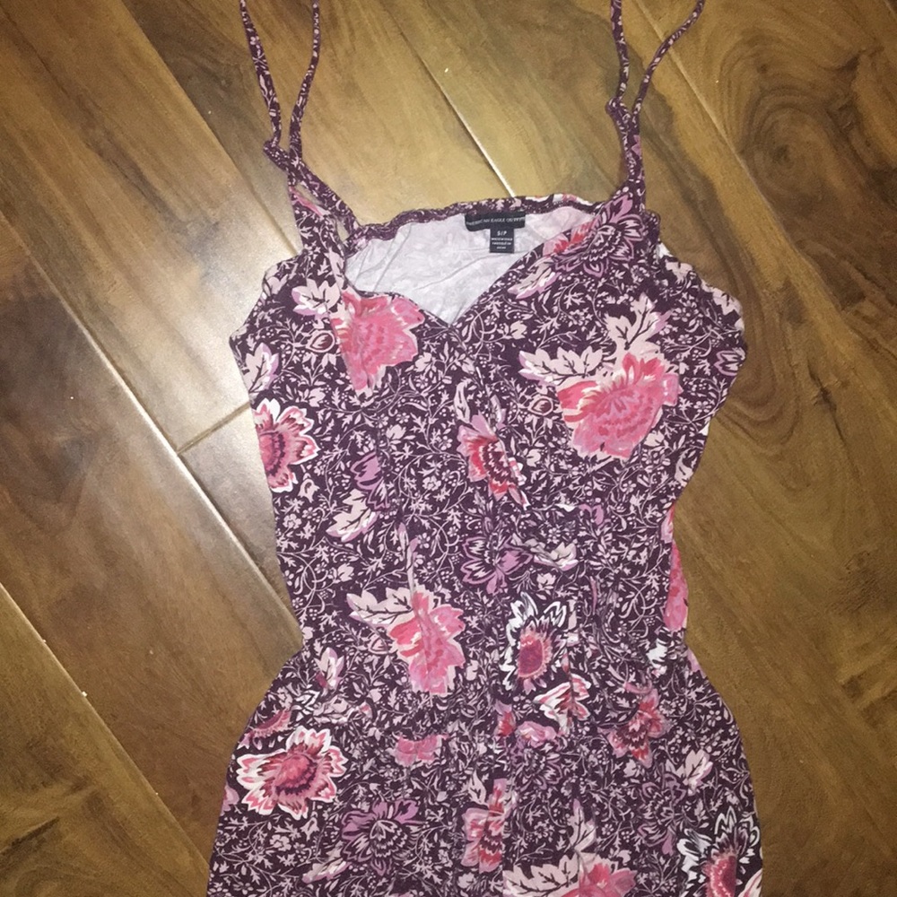 American Eagle Floral Romper